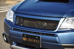 LIBERAL Front Grille — Carbon finish (clear-coated) for Subaru Forester SH5