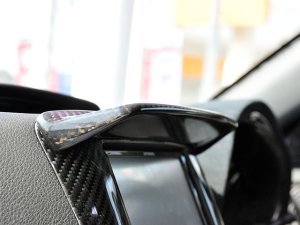 LIBERAL Navigation Screen Sunshade for GR/GV GH/GE — Genuine carbon (clear-coated) for Subaru Impreza WRX STI GV — 2