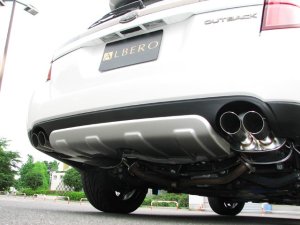LIBERAL Rear Underbody Protector — Metal-look paint finish for Subaru Legacy BP — 2