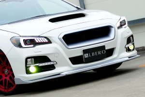 LIBERAL フロントリップスポイラー（3ピース） — カーボン仕様（クリア塗装済）（Subaru Levorg VM4用）
