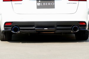 LIBERAL リアディフューザー（3ピース） — カーボン仕様（クリア塗装済）（Subaru Levorg VM4用） — 2