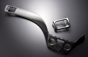 LIBERAL Climate Control Switch Panel & Air Vent Grilles — Colored carbon for Subaru Impreza WRX STI GV