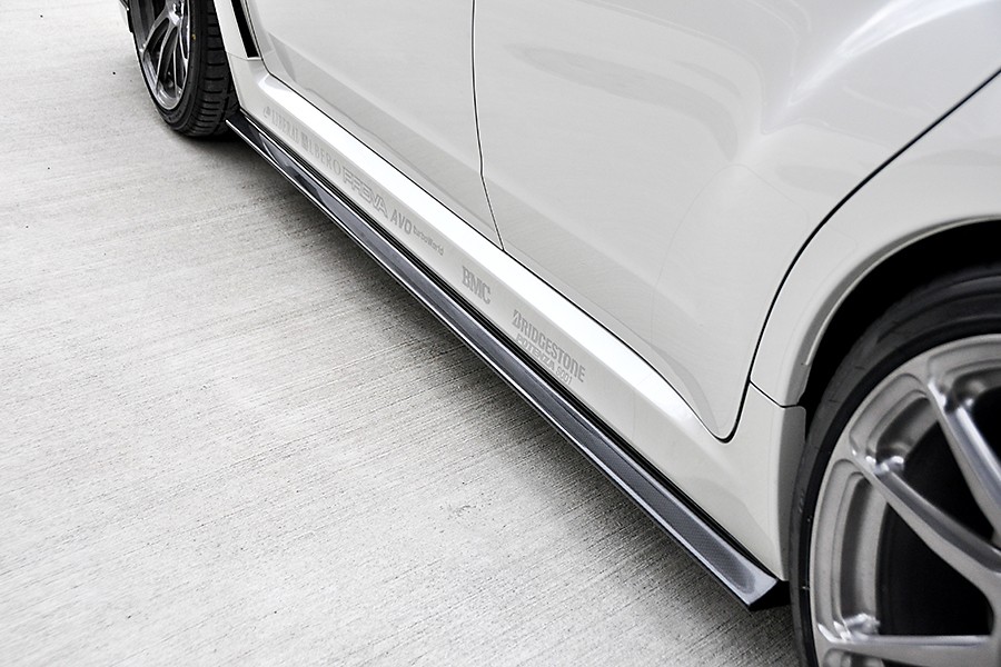 LIBERAL Side Lower Spoilers — Unpainted (FRP) for Subaru Impreza WRX STI GV — Photo 2