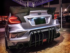 LIBERAL Rear Bumper Spoiler — Painted for Subaru WRX STI VAB-A