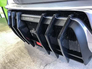 LIBERAL Dedicated Vertical Fins (6-piece) — Carbon (clear-coated) for Subaru WRX STI VAB-A