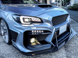 LIBERAL Front Bumper Spoiler — Painted for Subaru WRX STI VAB-A