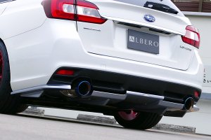 LIBERAL リアディフューザー（3ピース） — カーボン仕様（クリア塗装済）（Subaru Levorg VM4用）