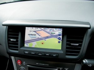 LIBERAL ナビバイザー for EXIGA — マットブラックタイプ（Subaru Exiga YA用）