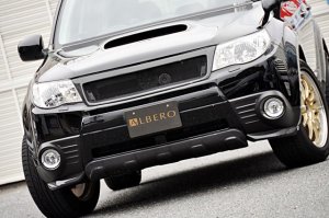LIBERAL Front Grille — Carbon finish (clear-coated) for Subaru Forester SH5 — 2