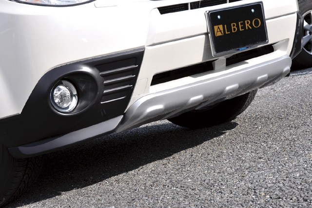 LIBERAL フロントアンダースポイラー — 3点セット — カーボン塗装（クリア塗装済）※（Subaru Forester SH5用） — 写真 3