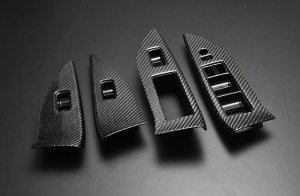LIBERAL Window Switch Panel — Colored carbon for Subaru Forester SJ5