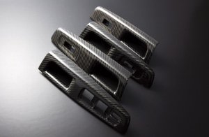 LIBERAL Window Switch Panel — Colored carbon for Subaru Impreza WRX STI GV