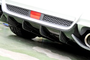 LIBERAL Rear Diffuser Kit TYPE GV — Carbon (clear-coated) for Subaru Impreza WRX STI GV