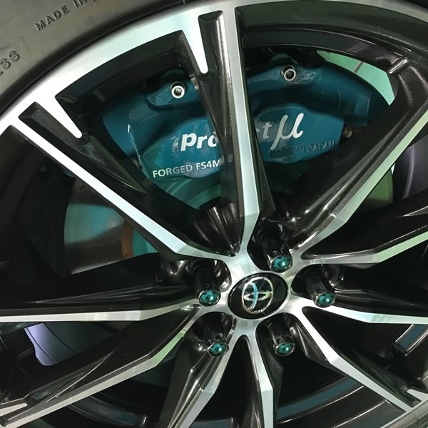 Project μ คาลิเปอร์เบรก Projectμ FS4M FORGED STREET CALIPER 4pistons x 2Pads FS4M-T106GP OEM FS4M-T106GP — รูปภาพ 11