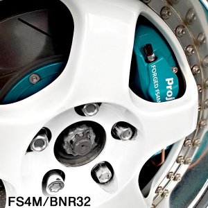 Project μ คาลิเปอร์เบรก Projectμ FS4M FORGED STREET CALIPER 4pistons x 2Pads FS4M-T106GP OEM FS4M-T106GP — รูปภาพ 27