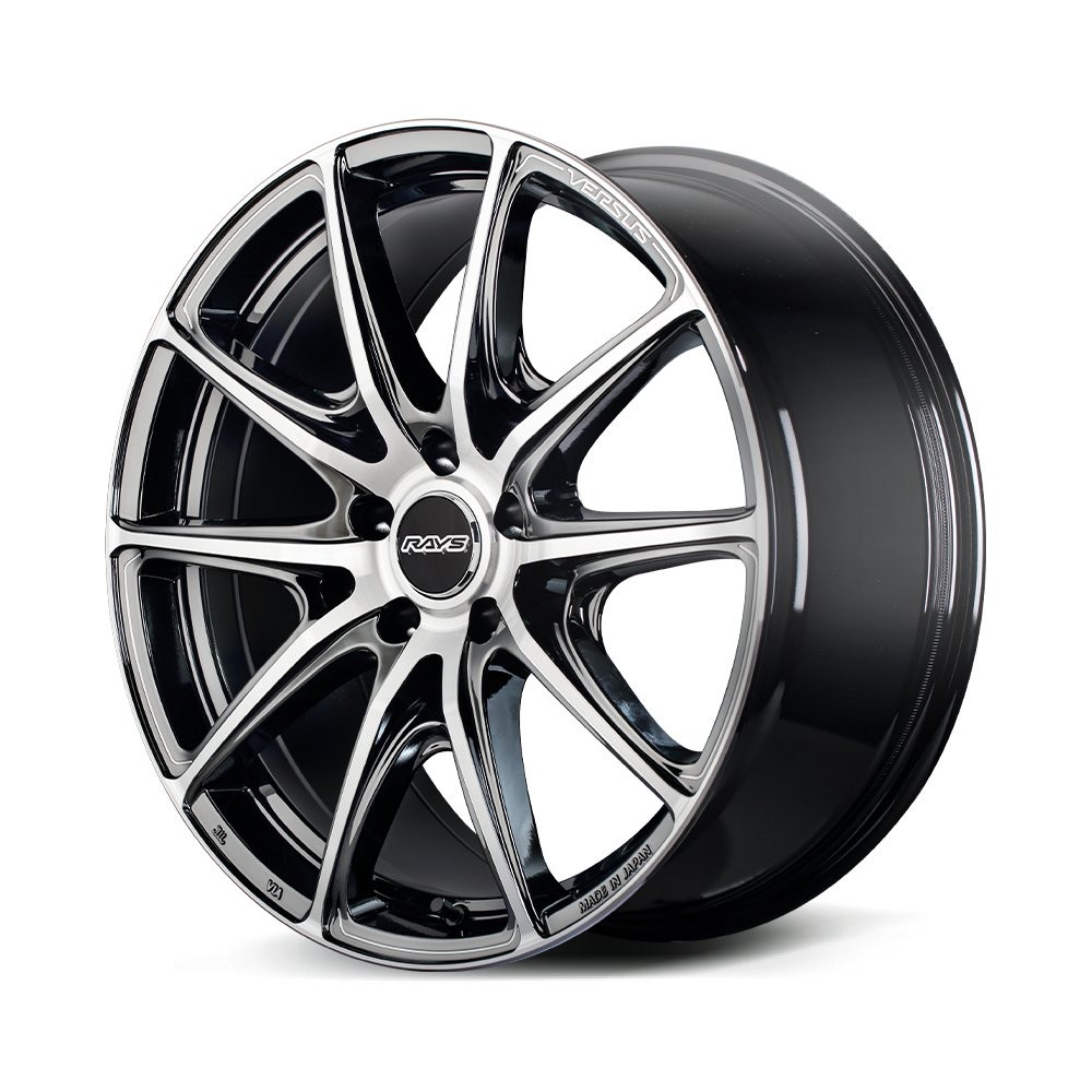 RAYS VV25R 19x8J Glass Black + RAP(68J) Diamond Cut/Side Jet Black 12299804520YAJ - Фото 4