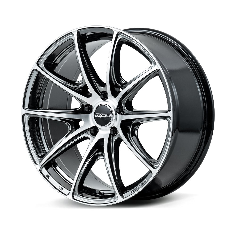 RAYS VV25R 19x8J Glass Black + RAP(68J) Diamond Cut/Side Jet Black 12299804520YAJ - Фото 2