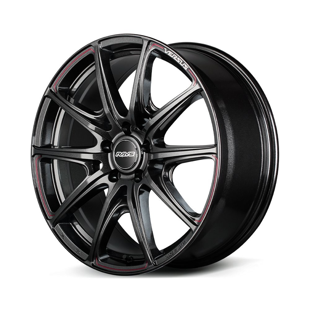 RAYS VV25R 19x8J Glass Black + RAP(68J) Diamond Cut/Side Jet Black 12299804520YAJ - Фото 3