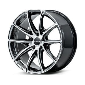 RAYS VV25R 19x8J Glass Black + RAP(68J) Diamond Cut/Side Jet Black 12299804520YAJ