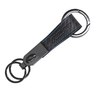 RAYS Carbon Leather Keychain OEM 7409CARBONKEY