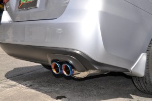 SYMS GK IMPREZA G4
Rear Muffler & Garnish Set Painted semi-gloss black OEM Y0800GK001 — 2