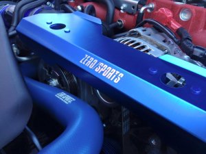ZERO/SPORTS ベルトプロテクター ブルー OEM 0199045（Subaru WRX STI VAB-A用） — 2