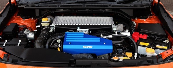 ZERO/SPORTS Belt Protector Blue OEM 0199055 for Subaru WRX S4 VBH — Photo 2