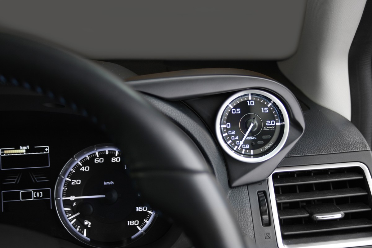 ZERO/SPORTS シングルメーターフード マットグレー塗装モデル OEM 0930022（Subaru WRX STI VAB-A用） — 写真 4