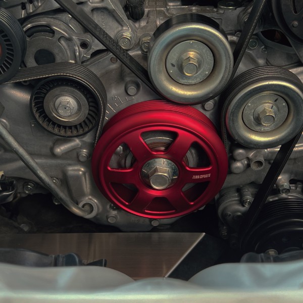 ZERO/SPORTS ライトウェイトクランクプーリー レッド OEM 1137021（Subaru BRZ ZD8用） — 写真 4