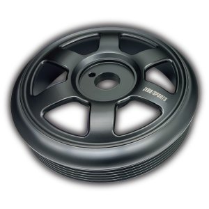 ZERO/SPORTS ライトウェイトクランクプーリー ブラック OEM 1137022（Subaru BRZ ZD8用） — 2