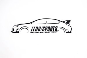 ZERO/SPORTS デザインステッカー ホワイト DS-2 OEM 1453302 — 2