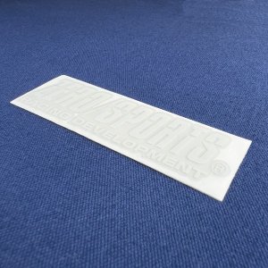 ZERO/SPORTS ステッカー OS-1 86x22mm ホワイト OEM 1453501