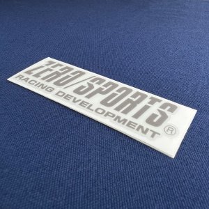 ZERO/SPORTS ステッカー OS-3 86x22mm グレー OEM 1453503 — 2
