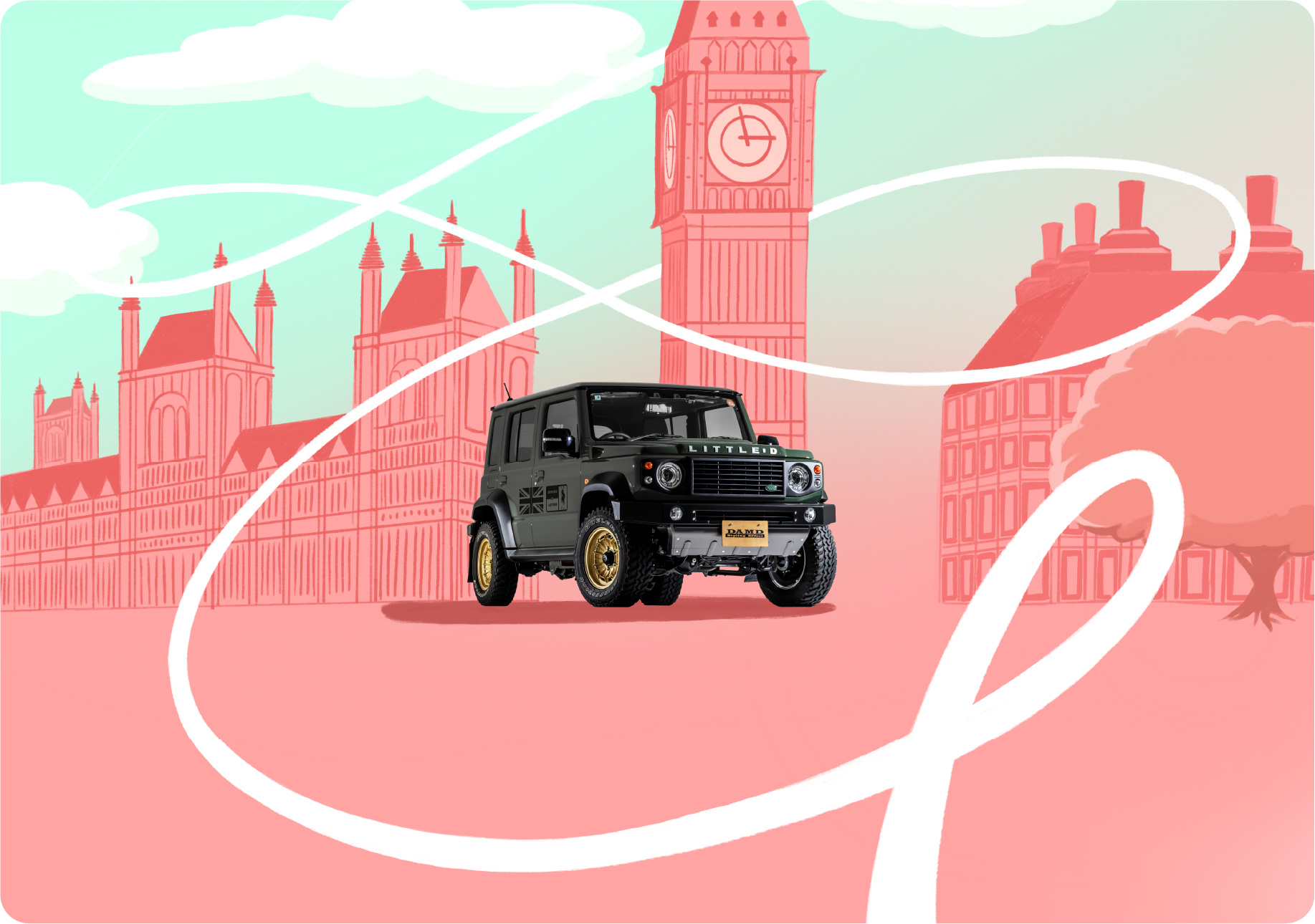 DAMD Jimny Nomade Little-d damd-products-suzuki-jimny_nomade_little-d - รูปภาพ 1